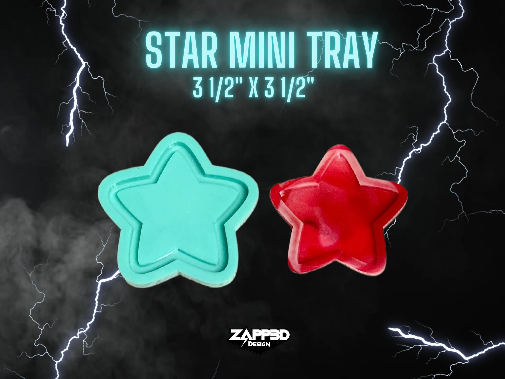 Star Mini Tray Molds, Small Tray Mold, Resin Mini Tray Mold, Shaker Mold, Mirror Mold, Star Mold, Tray Mold