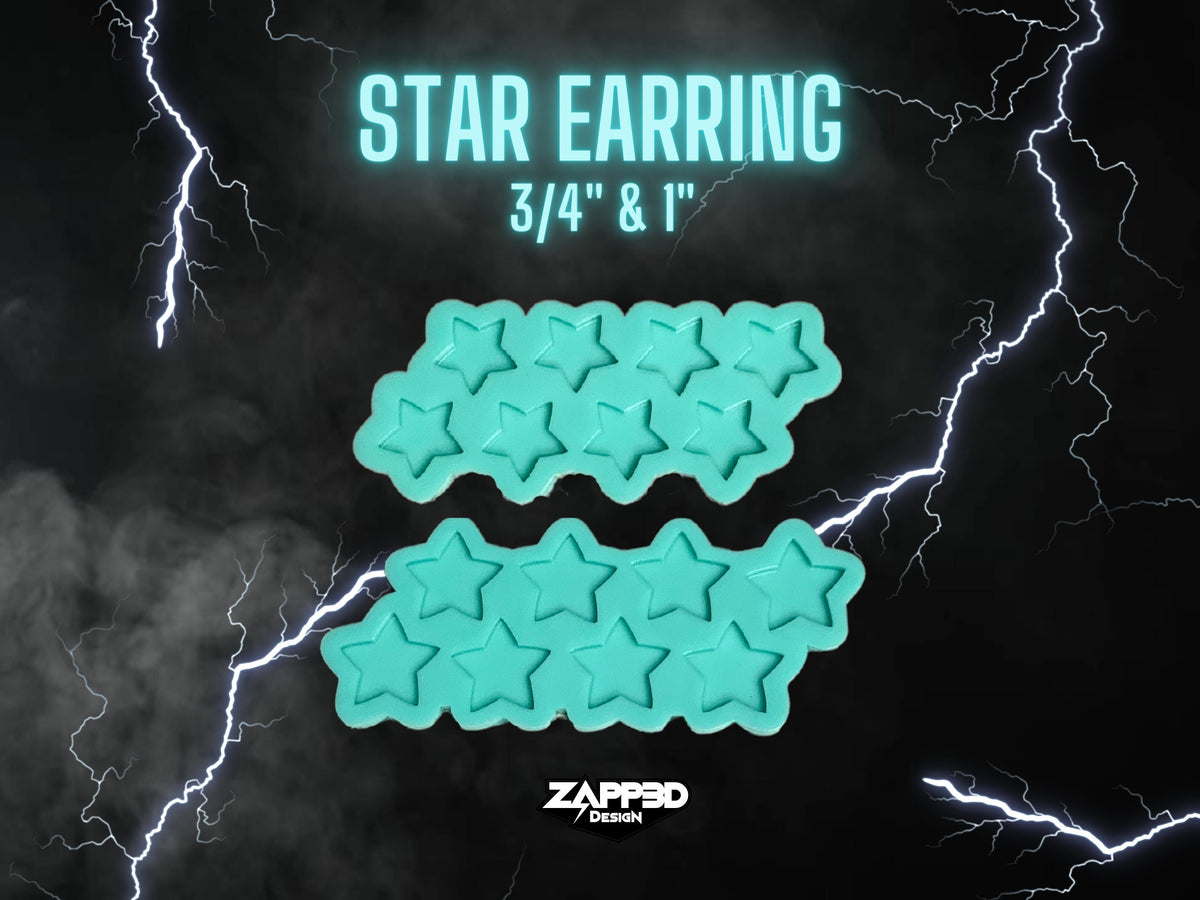 Star Earring Molds, 2 Sizes