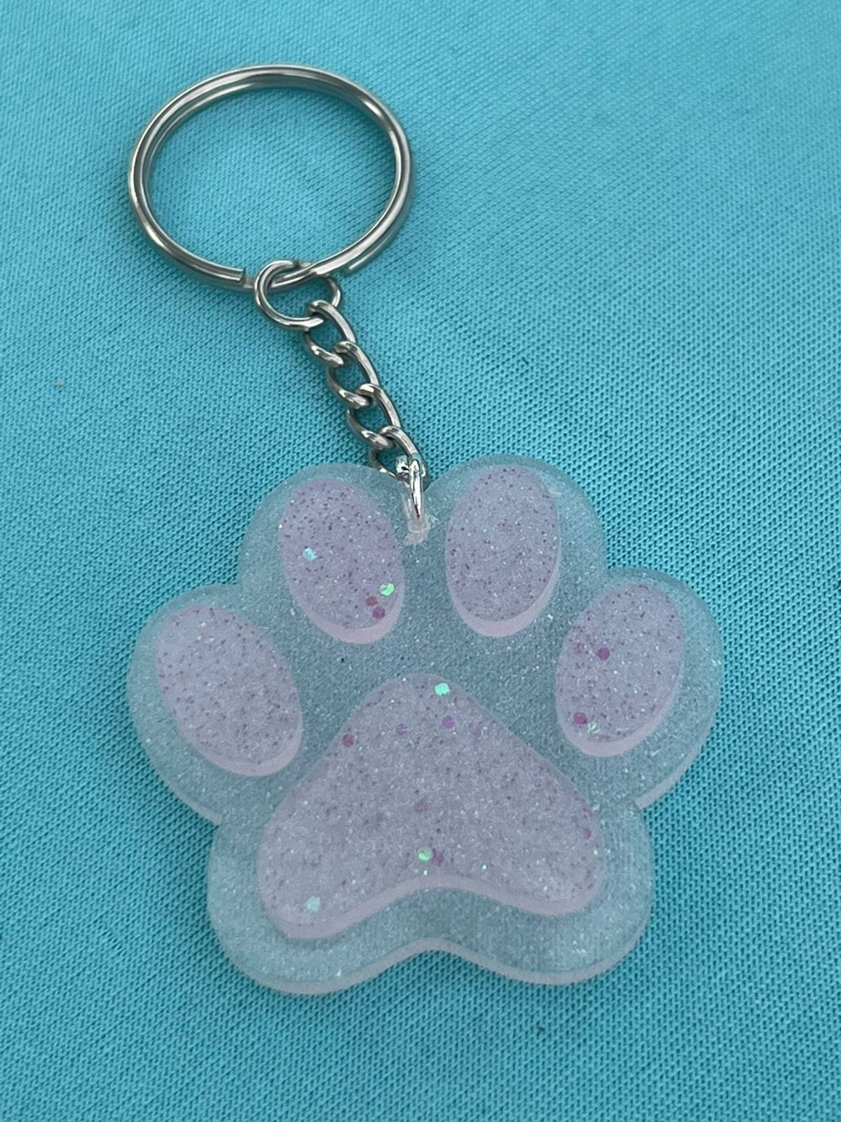Paw Print Keychain Mold | 1.75”x1.75”x.25”|
