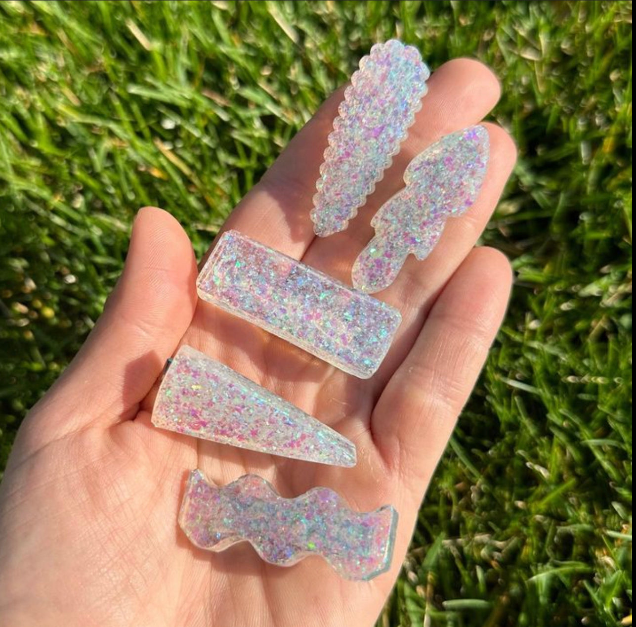 Mini Hair Clip Molds | 2 Palettes |Hair Clip Molds, Barrette Resin Mold