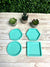 Coaster Molds | 7 Shapes | 4 Inch Coaster Molds for Resin, Geode Coaster Mold, Round Coaster Mold, Square Coaster Mold, Hexagon Coaster Mold