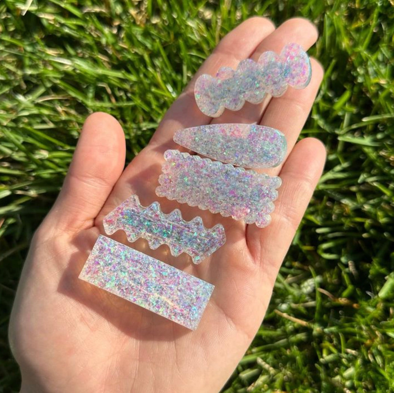 Mini Hair Clip Molds | 2 Palettes |Hair Clip Molds, Barrette Resin Mold