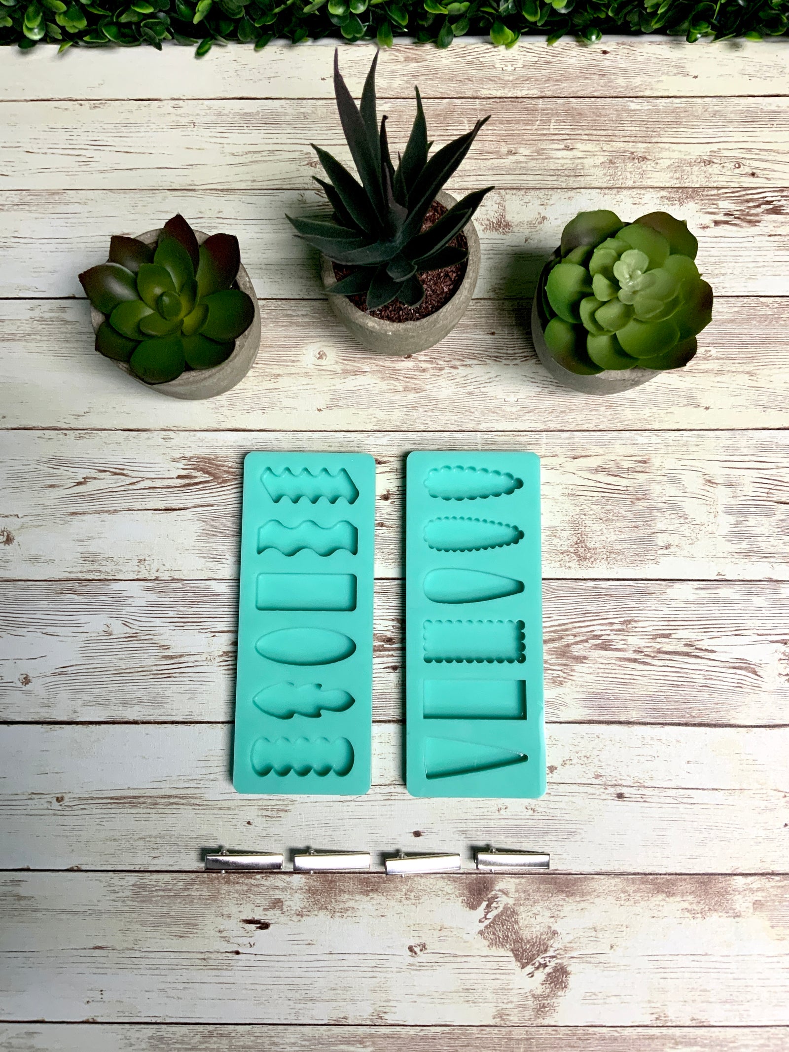 Mini Hair Clip Molds | 2 Palettes |Hair Clip Molds, Barrette Resin Mold
