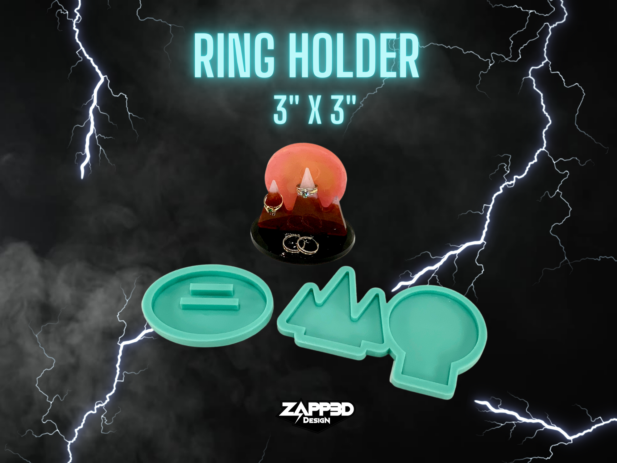 Ring Holder Mold, Mountain Mold, Mountain Ring Holder Mold, Resin Ring Holder Mold