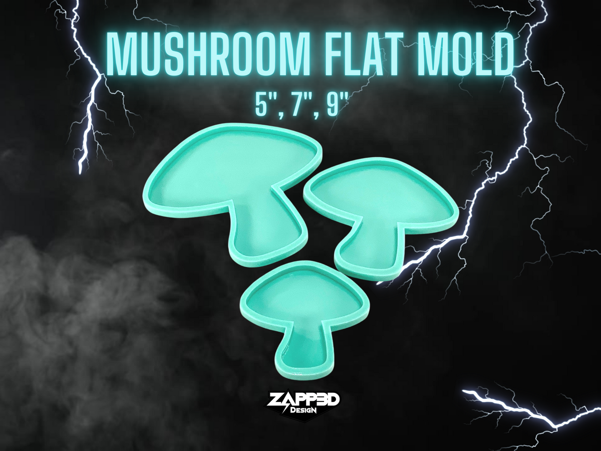 Mushroom FLAT Mold | 3 Sizes |