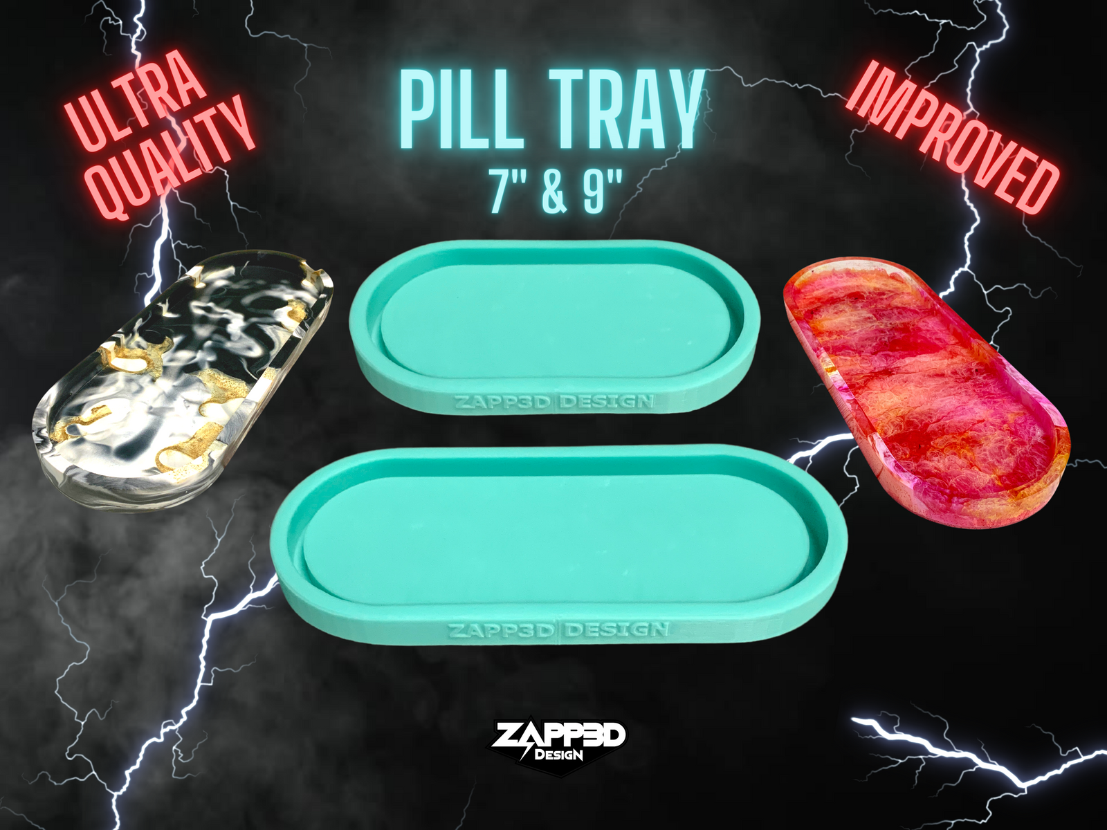 Tray Molds - Zapp3D Design LLC