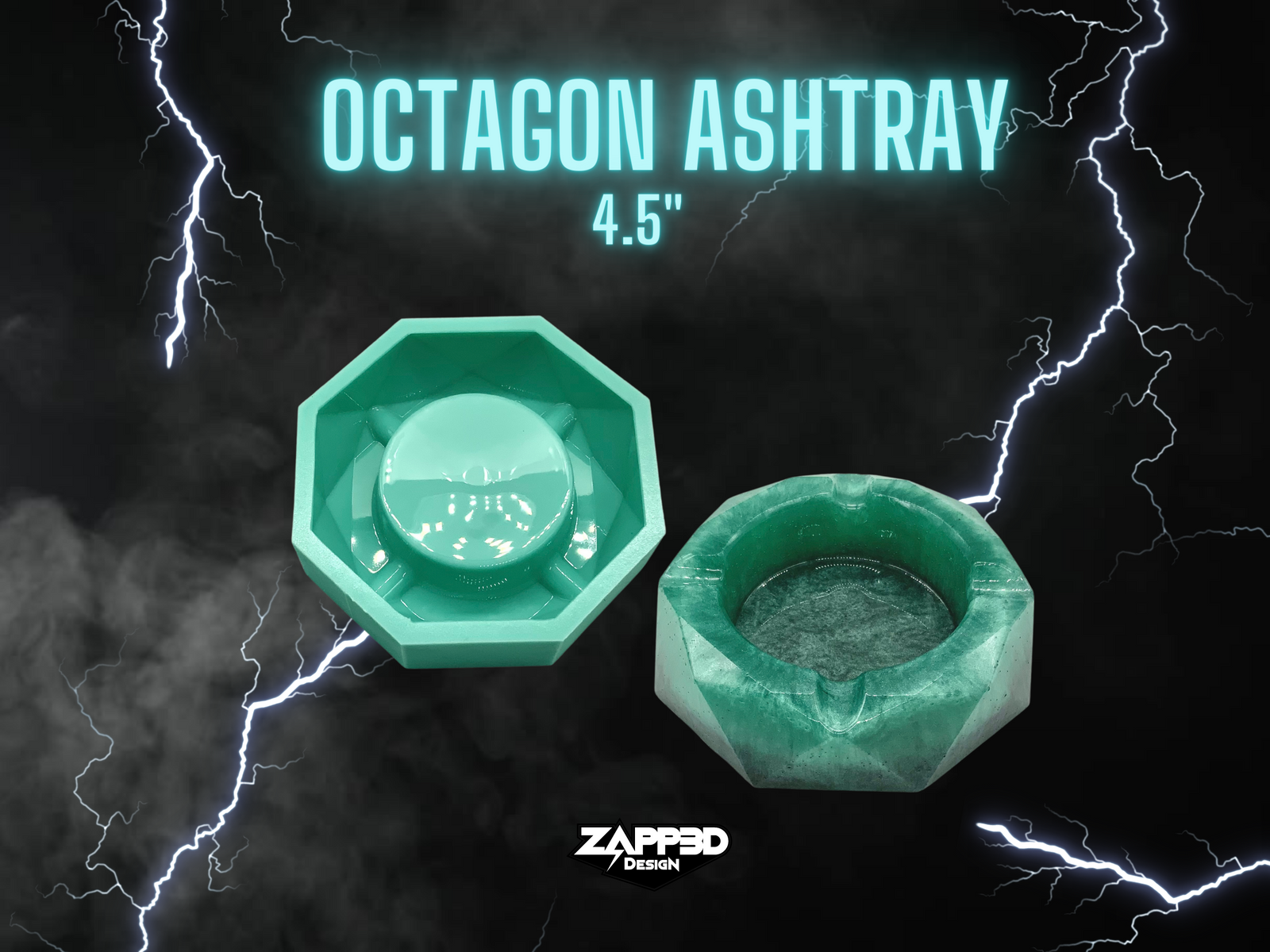 Ashtray Molds for Resin, Octagon Mold