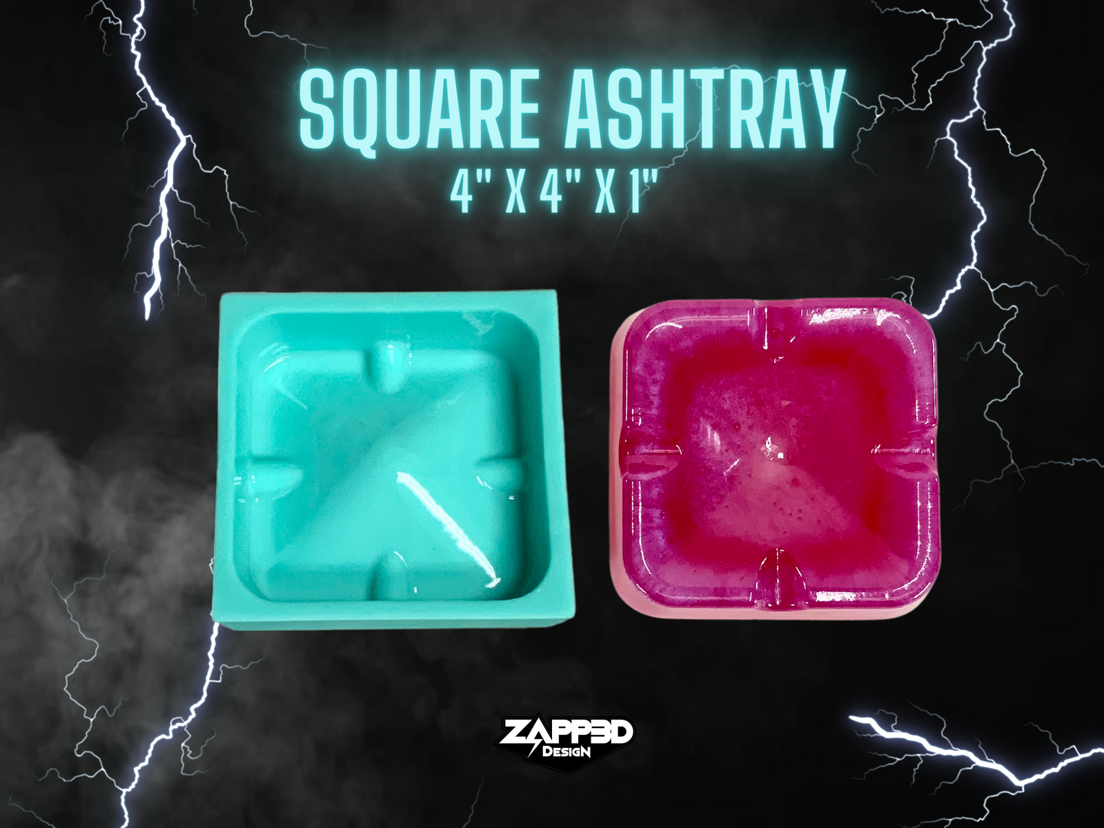 Square Ashtray Mold, Ashtray Silicone Mold, Resin Molds for Ashtray, Ash Tray Mold, Silicone Ashtray Mold, Square Molds