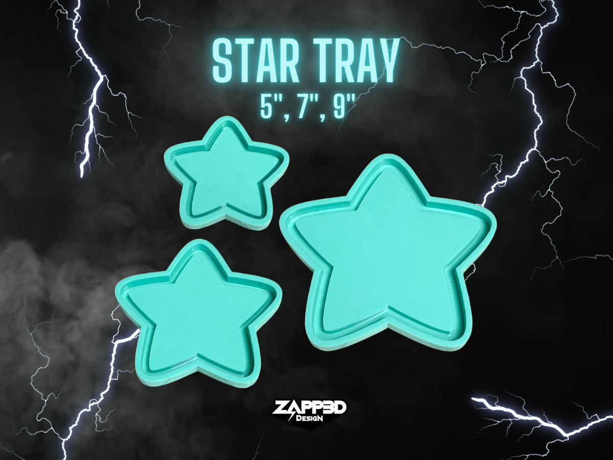 Star Tray Silicone Mold | Sizes - 5&quot;, 7&quot;, 9&quot; |