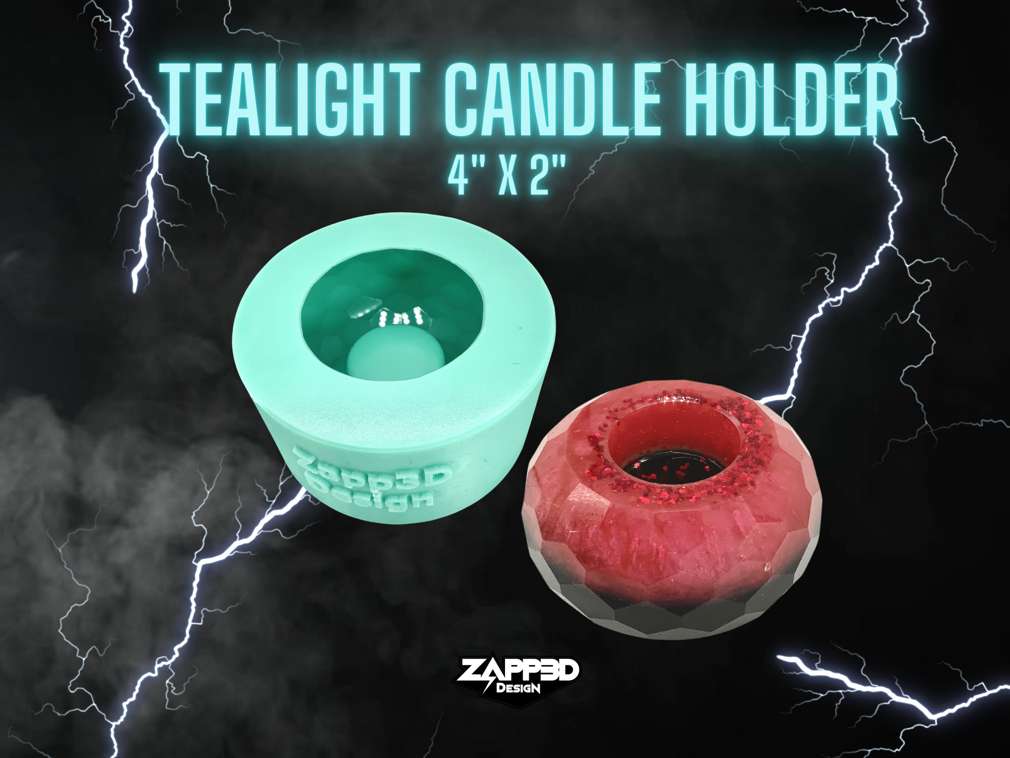 Tealight Candle Holder Mold, Tealight Mold, Tea Light Candle Holder Mold, Candle Holder Mold, Sphere Mold, Faceted Mold