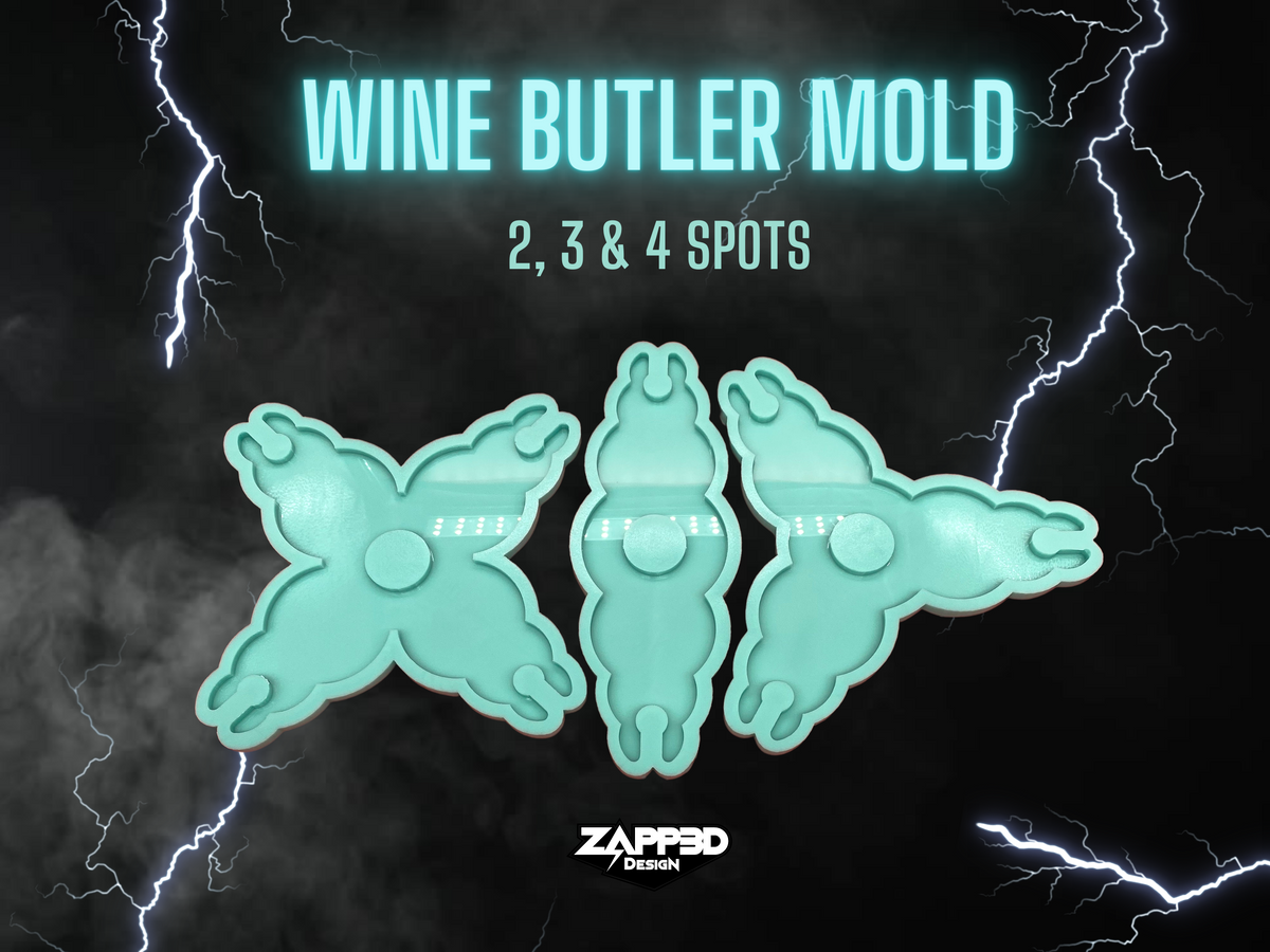 Wine Butler Mold for Resin, 3 Sizes